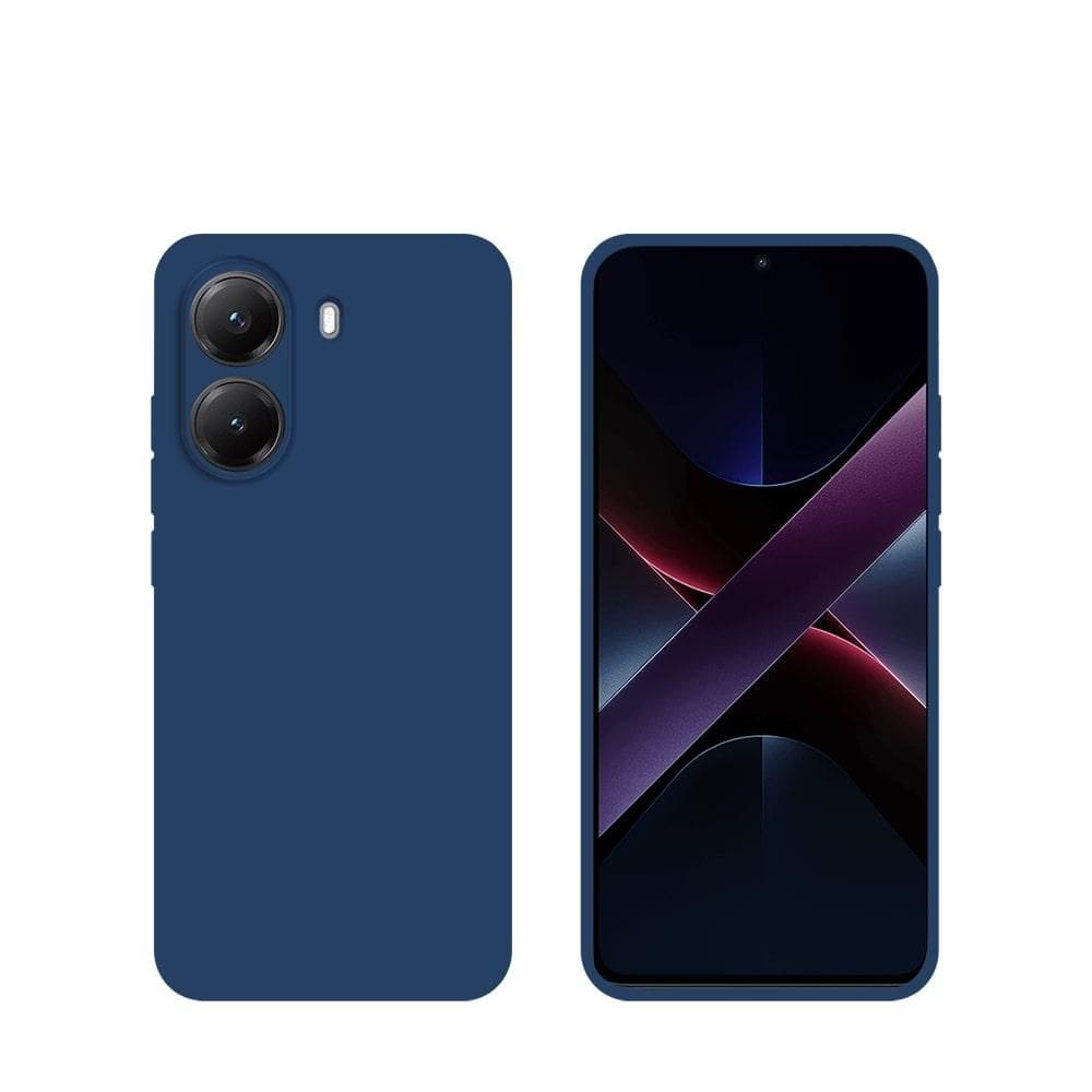 Capa de Silicone para Smartphone POCO X7 PRO, Azul