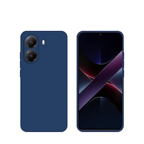 Capa de Silicone para Smartphone POCO X7 PRO, Azul