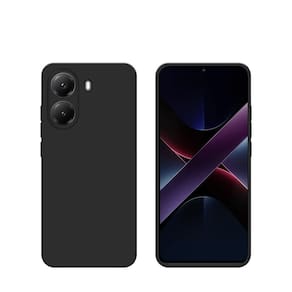 Capa de Silicone para Smartphone POCO X7 PRO, Preto
