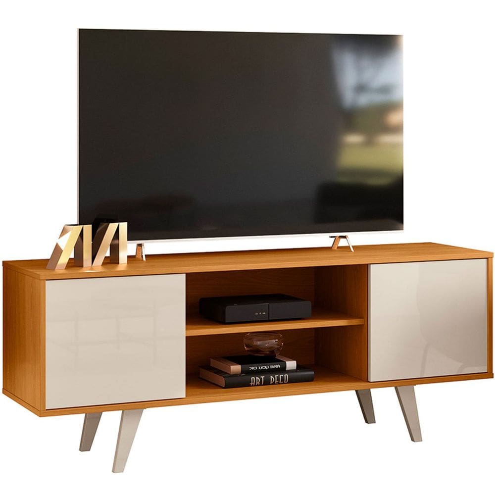 Rack Bancada para Tv 55&quot; com 2 Portas e 1 Prateleira Líbano