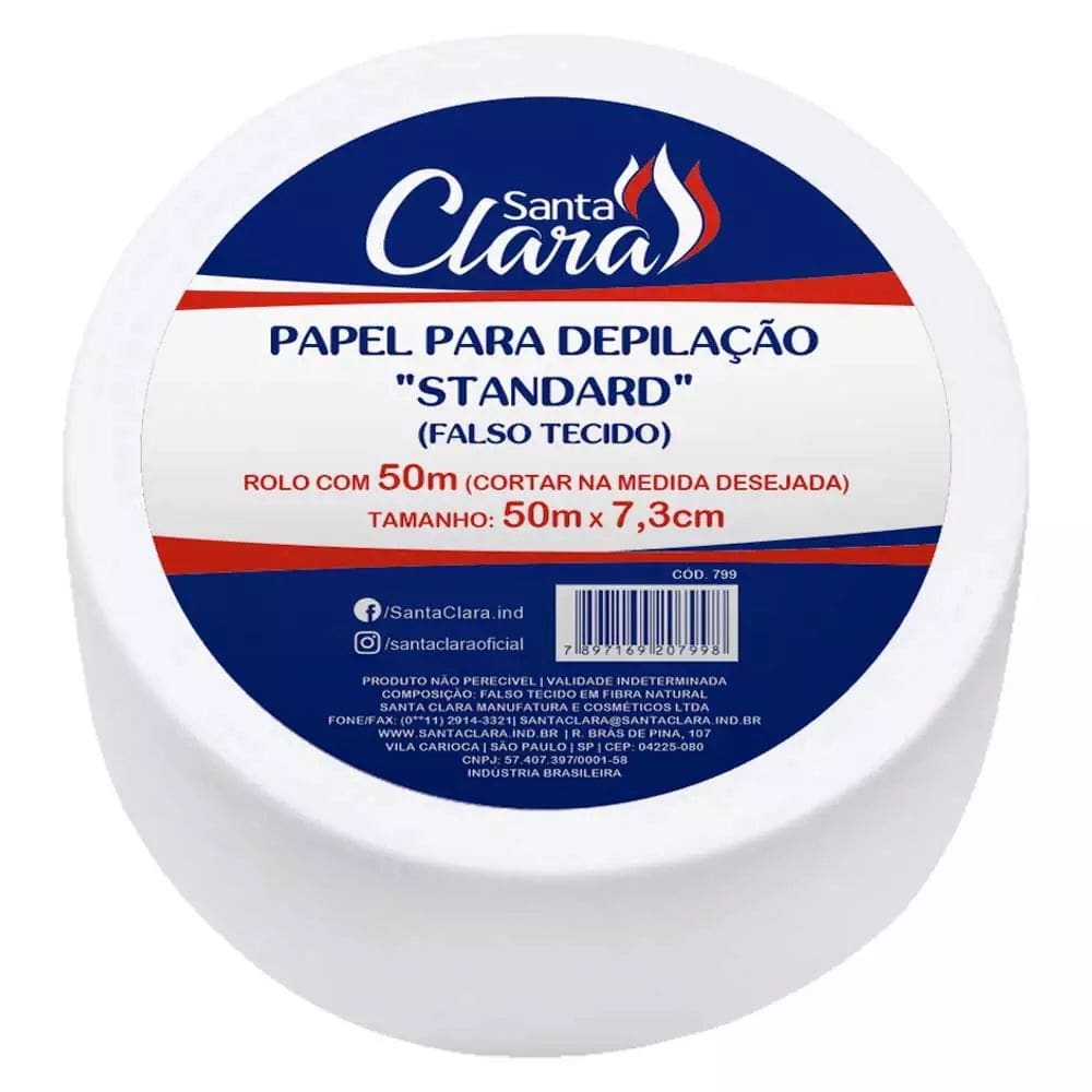 Papel para Depilação Falso Tecido Lenço Rolo 50 Metros