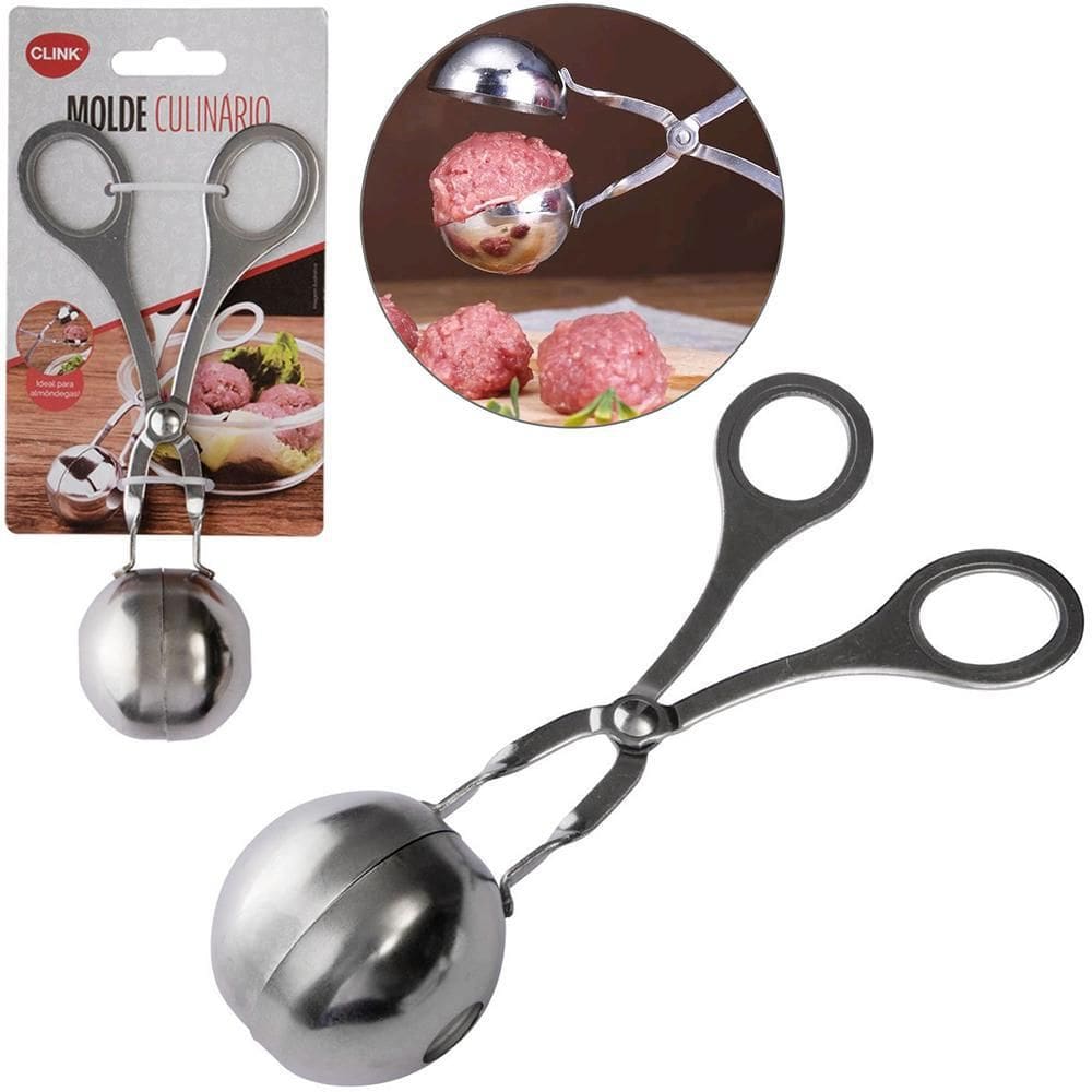 Molde Culinario De Inox Para Almodega 17X8,5X5Cm Na Cartela