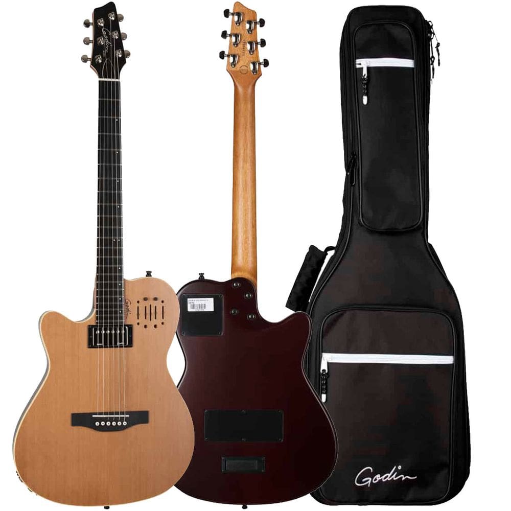 Violão Godin A6 Ultra Natural Aço Canhoto Cedro Maciço Sg