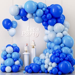 Kit Balloon Garland Arch Kelfara Blue 109 unidades para festa