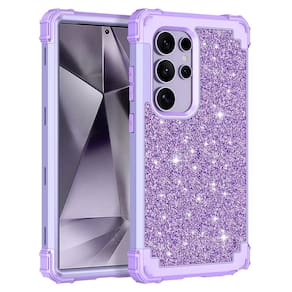 Capa LONTECT para Samsung Galaxy S25 Ultra 5G roxa à prova de choque