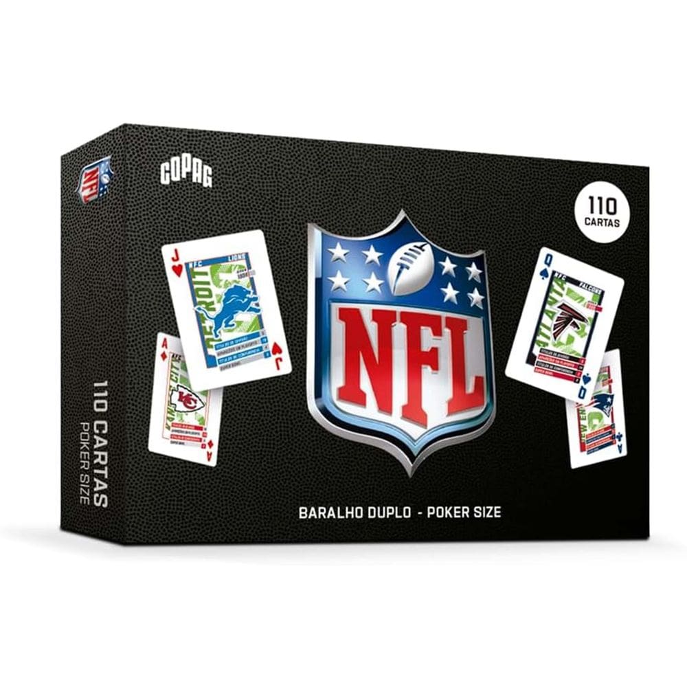 Baralho Nfl Duplo Poker Size Copag 110 Cartas Jogo
