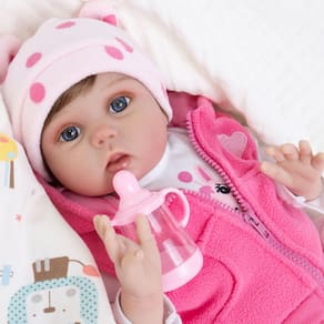 Boneca Reborn Baby Doll Aori 2.0 Jasmine de 22 polegadas com acessórios