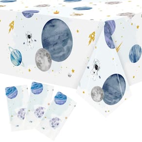 Toalhas de mesa BKeecten First Trip Around The Sun Space, pacote com 3