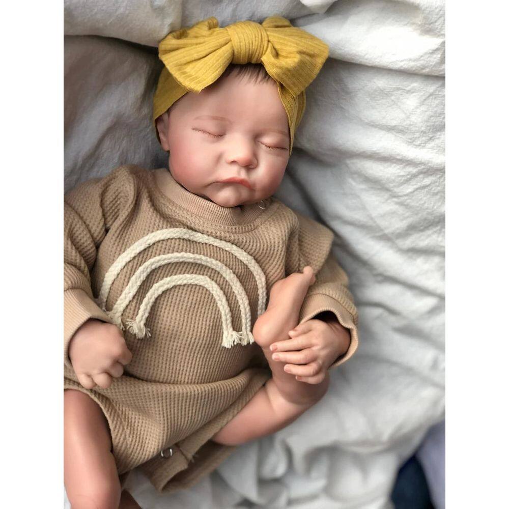 Reborn Doll Pinky Reborn 19 Menina recém-nascida adormecida