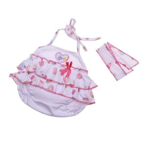 Conjunto de roupas para boneca Reborn de 45 a 50 cm com bordado de coração