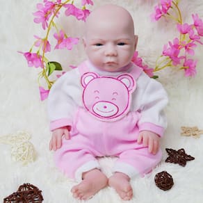 Boneca Reborn Baby Doll AISITE Full Silicone para menina de 18 polegadas com acessórios
