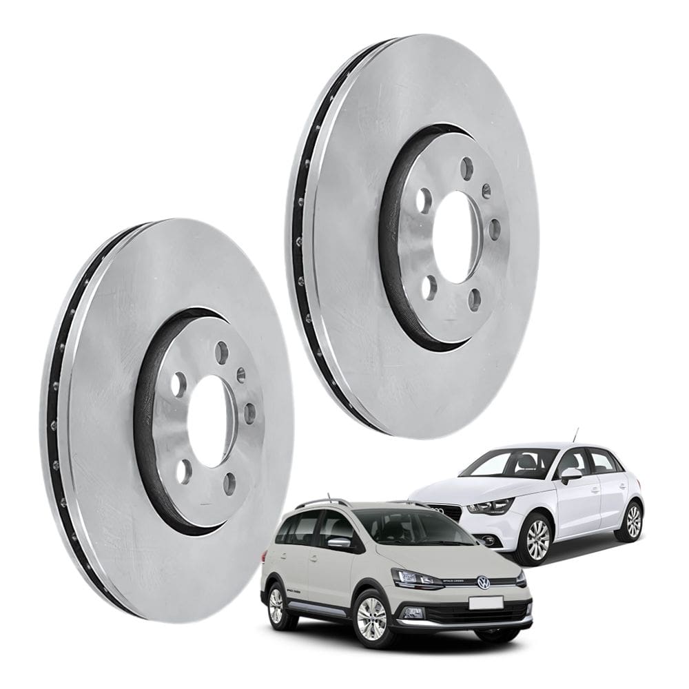 Disco de Freio Ventilado MDS Dianteiro Volkswagen Polo 1.6 2000 A 2015