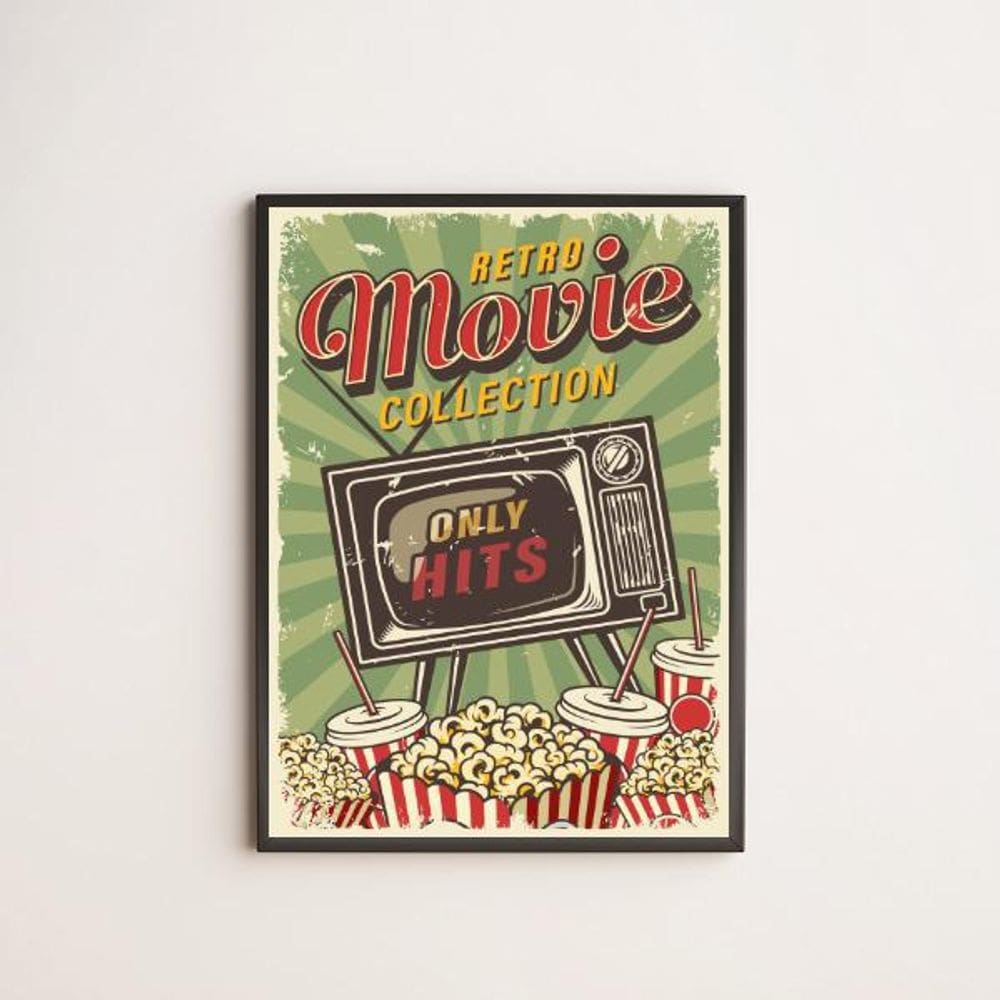 Quadro Decorativo Retrô Movie Collection 24X18Cm