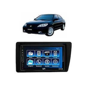 Kit Multimídia Civic 2001 / 2006 7 Pol Mp5 Bt Usb Fm Leitor SD Espelhamento