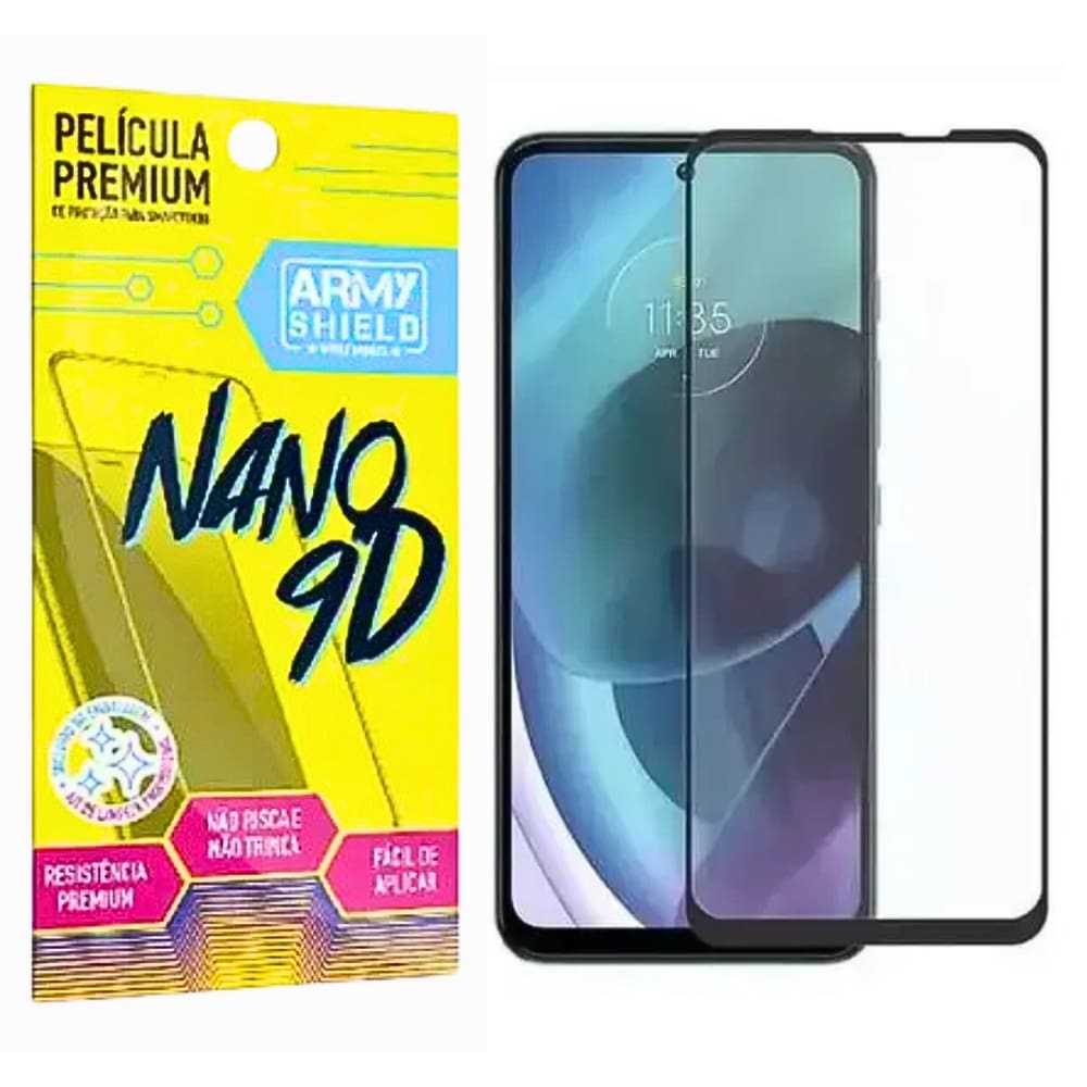 Película 9D Moto G05 Indestrutível Não Quebra - Armyshield