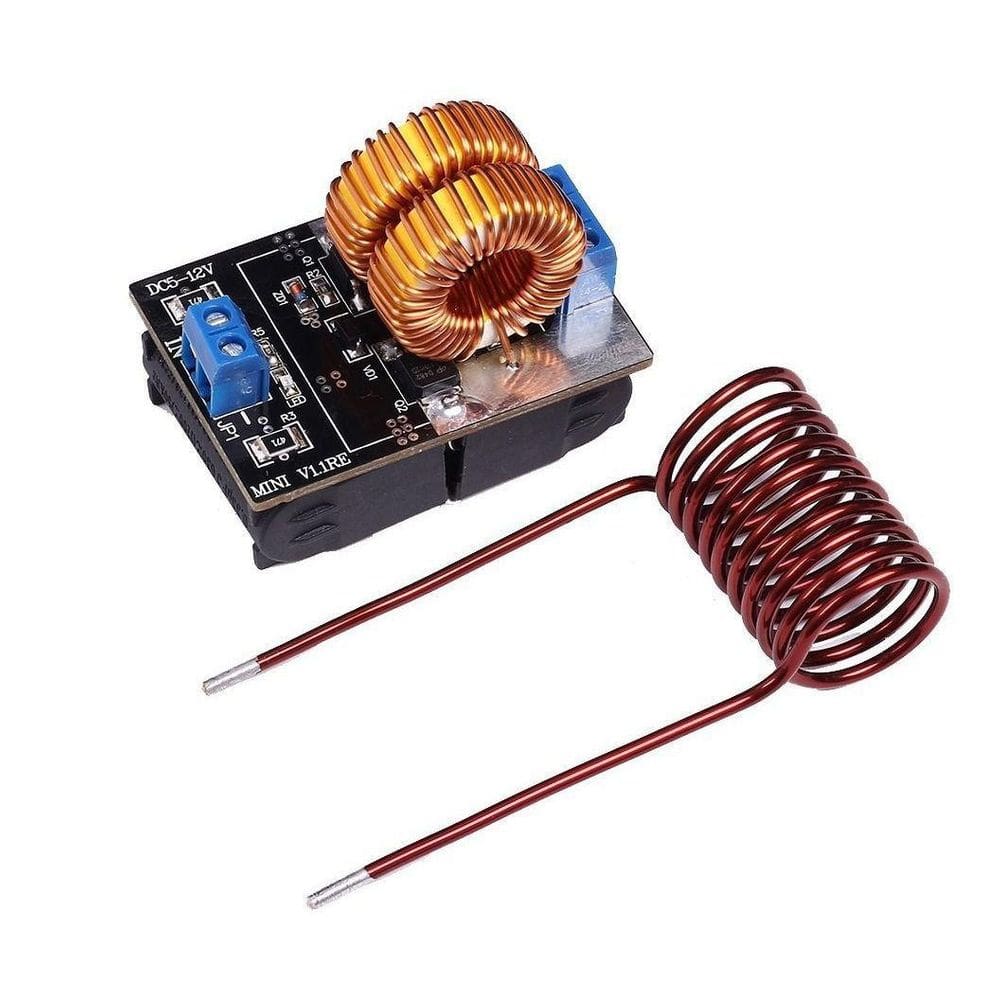 Módulo Zvs Aquecimento Indução 5V-12V Tesla + Bobina Indutor