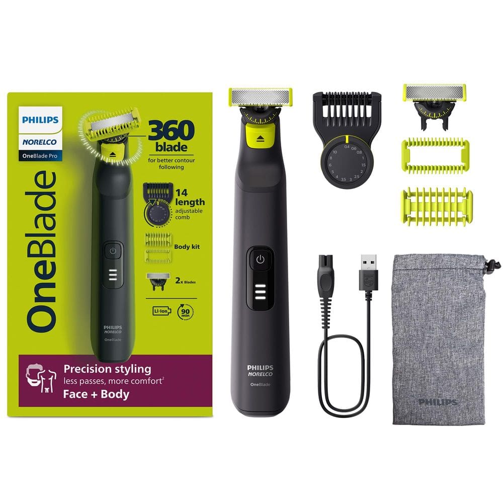 Barbeador elétrico Philips Norelco OneBlade Pro 360 Face + Body