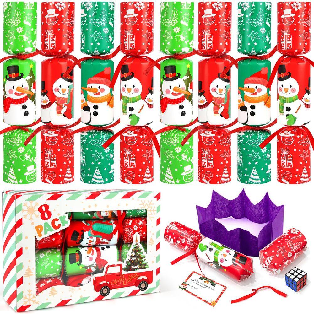 Pacote de 8 lembrancinhas de mesa de Natal SURCVIO para crianças/adultos