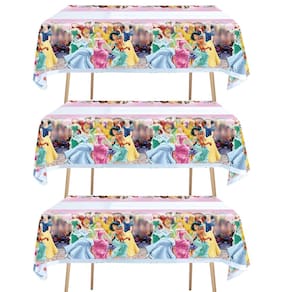 Toalha de mesa, decorações de festa de aniversário de princesa 180x108cm