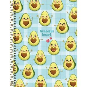 Caderno Universitário Abacute Tilibra Capa Dura Espiral - 10 Matérias 160 Folhas Verde