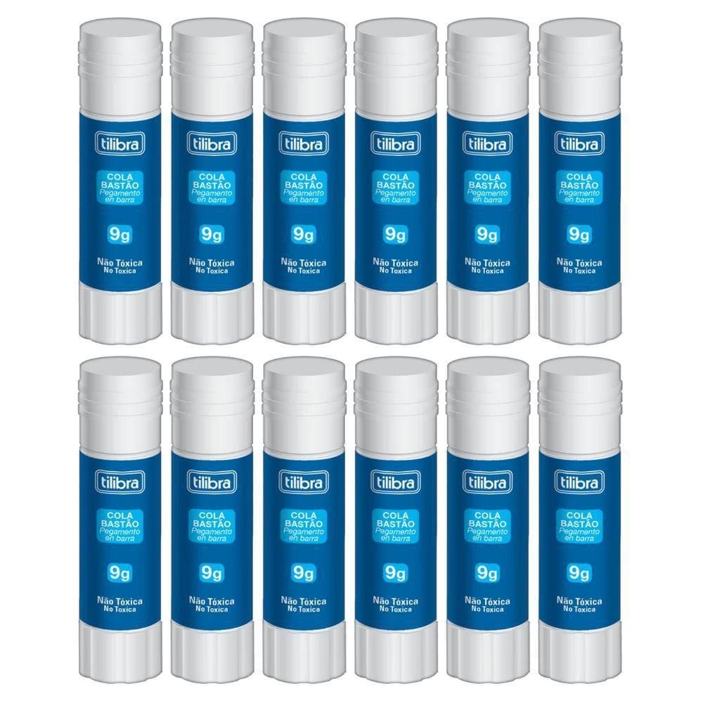 Caixa Cola Bastão Tilibra - 9g C- 12 Unidades