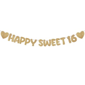 Festa de aniversário de 16 anos Banner Fulmoon Pre Strung Happy Sweet