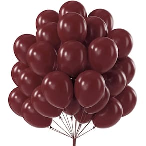 Balões PartyWoo Retro Red 50 peças de 30 cm Borgonha para decoração