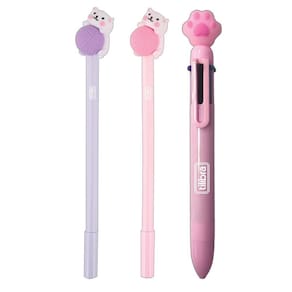 Kit Canetas Patinha Purrfect Tilibra - C- 3 Unidades