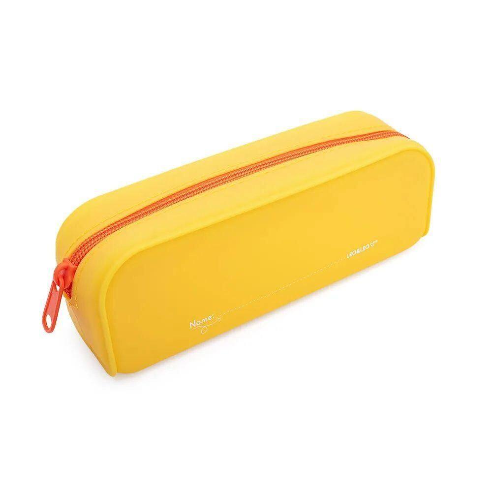 Estojo Silicone Retangular Leonora Amarelo