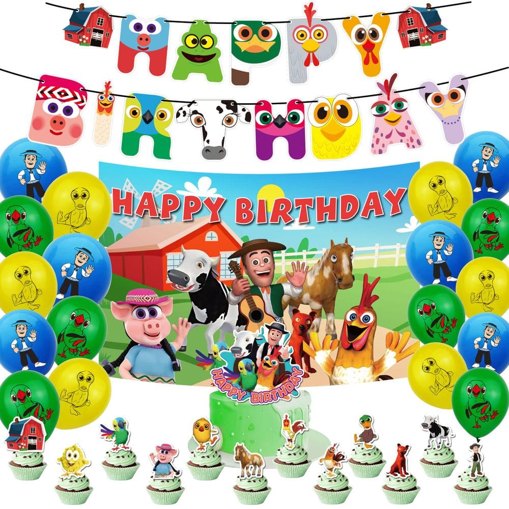 Conjunto de decoração de festa La Granja De Zenon Birthday Party