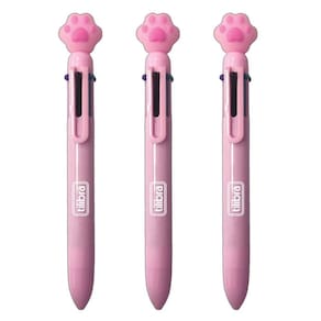 Kit Caneta Esferográfica Patinha Purrfect Tilibra - 6 Cores C- 3 Unidades