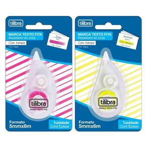 Kit Marca Texto Em Fita Tilibra - 5mmx6m C- 2 Unidades