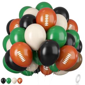 Balões de Futebol Biapian 30cm Verde Escuro Preto Bege x9