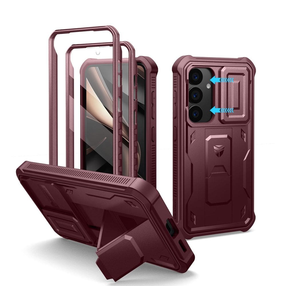 Capa Dexnor para Samsung Galaxy S25 com capa de câmera e suporte