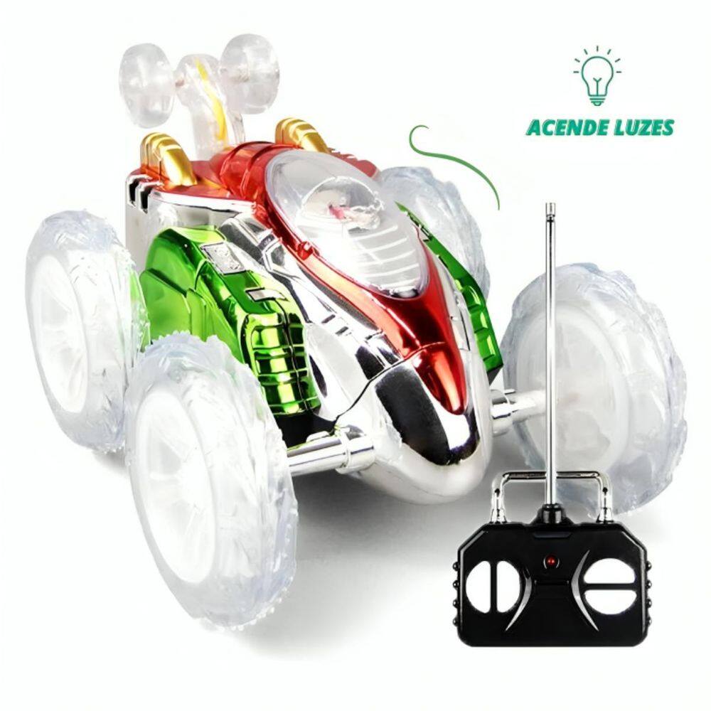 Carrinho Luz Colorida Controle Inteligente Giro 360