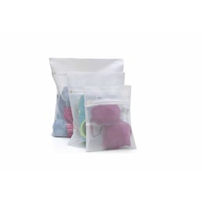 Kit De Sacos Para Lavar Roupa Intima Com Ziper 3 Peças