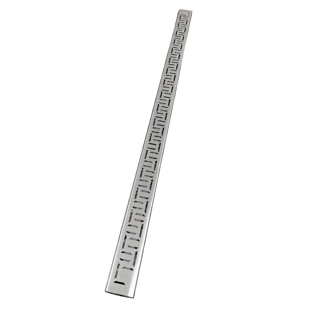 Ralo Linear 5x100 Inox 304 Quintal Borda Piscina modelo Oriente com Tela Anti Insetos