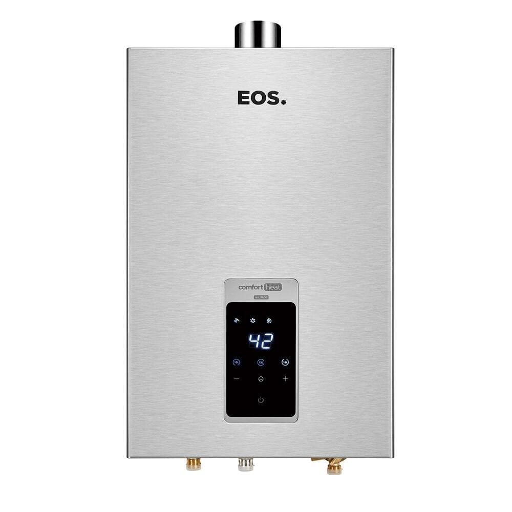 Aquecedor de Água a Gás EOS Digital 16 Litros (Gás Natural) Exaustão Forçada Inox EAQ160GDS-N Bivolt