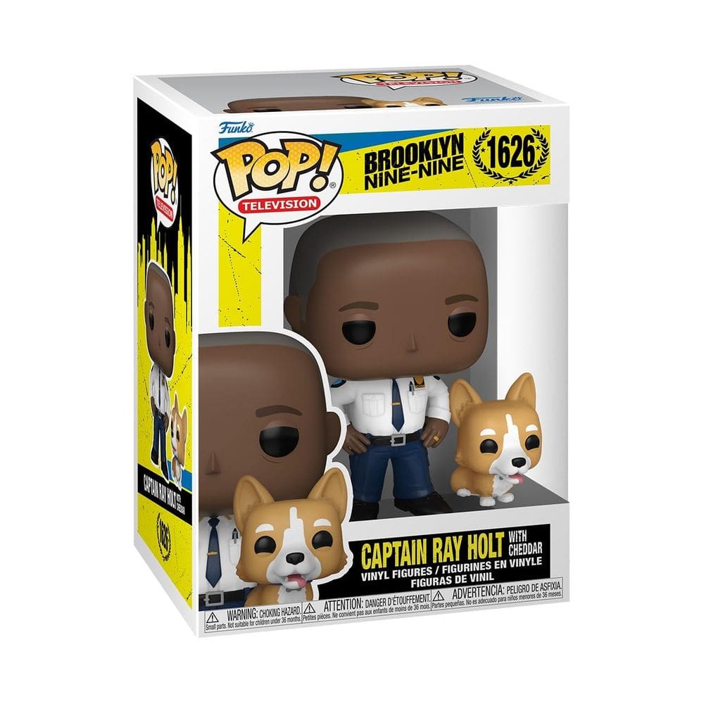Boneco de vinil Funko Pop & Buddy Brooklyn Nine Nine Captain Ray Holt com Cheddar