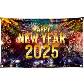 Banner FazBH Feliz Ano Novo 2025 183x112cm