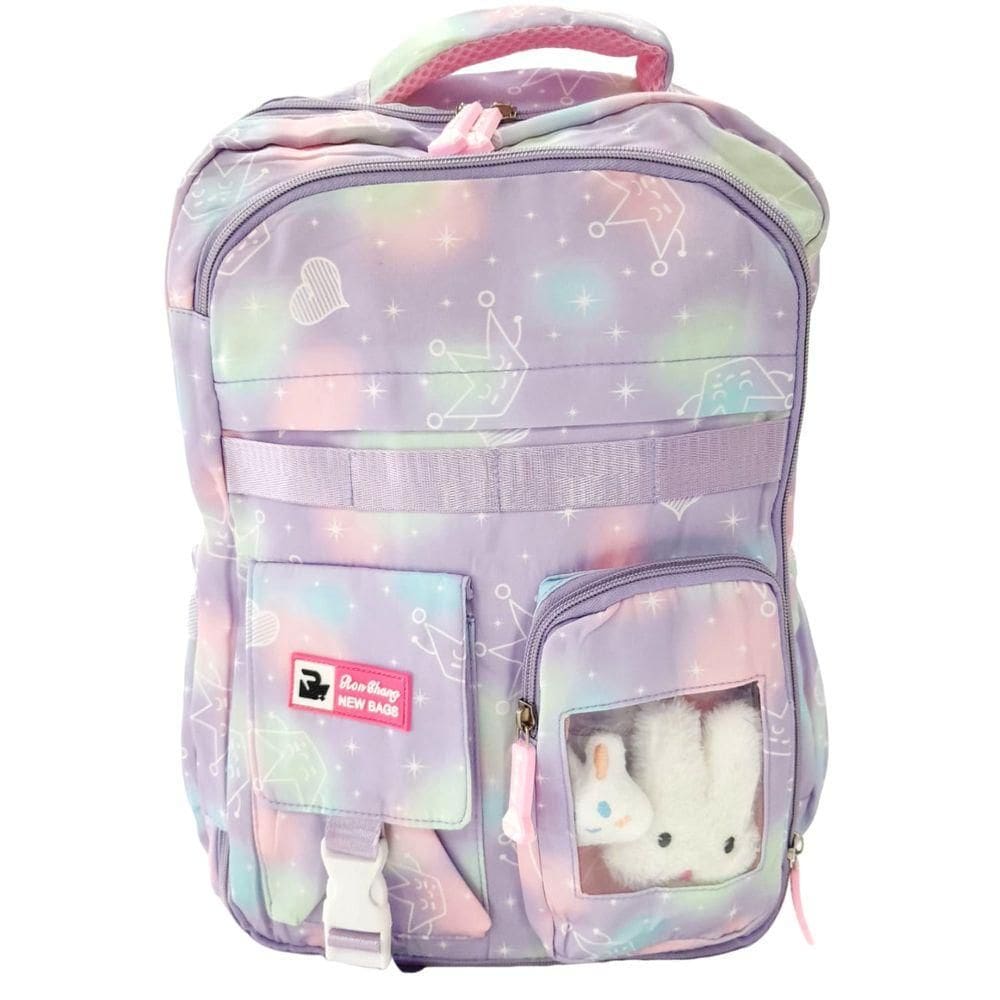 Mochila Feminina Tie-dye 2447464 Roxo - Quanhe