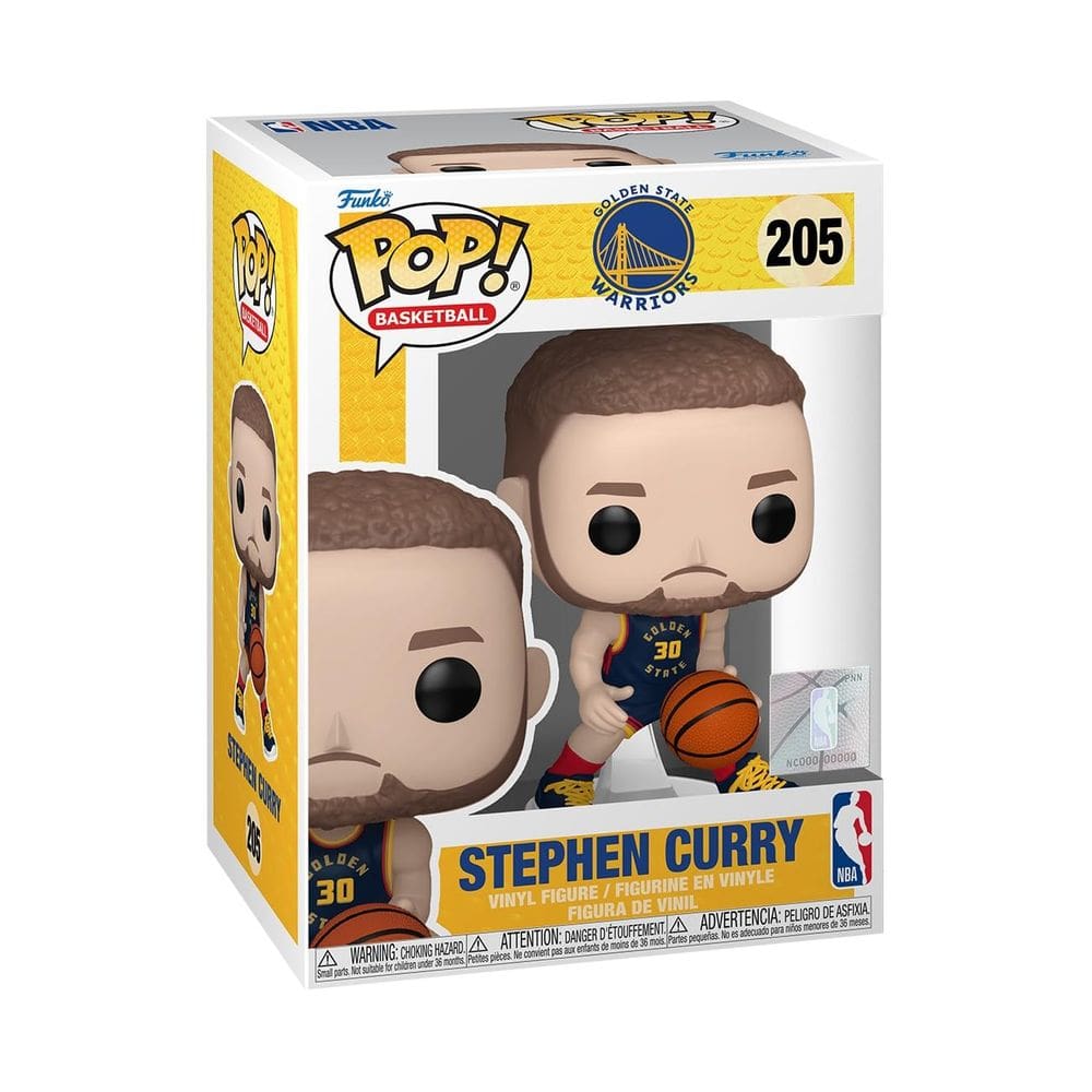 Boneco de vinil Funko POP NBA Warriors Stephen Curry 10cm