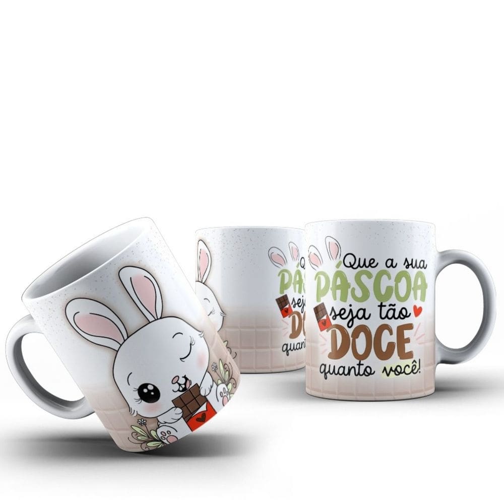 Páscoa com Amigos: Caneca de Coelho e Presentes Criativos