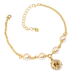 Pulseira Festa Fé Lembrancinha Madrinhas Folheado Ouro 18k