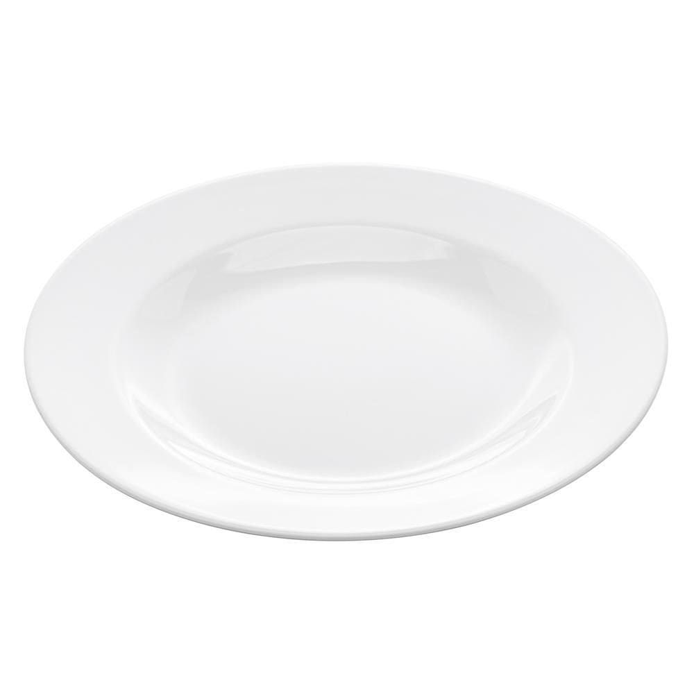 Prato Raso de Melamina Basic Branco 25,5cm - Lyor