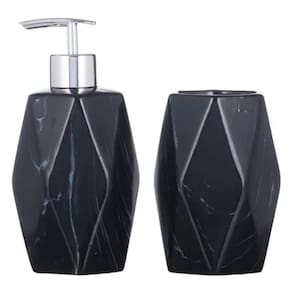 Kit Banheiro Lavabo Pia Decorado Moderno Organizador 2 Peças