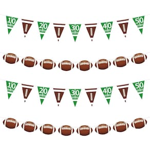 Decoração de banner de festa de futebol Mulbozy 4 x 8 pés