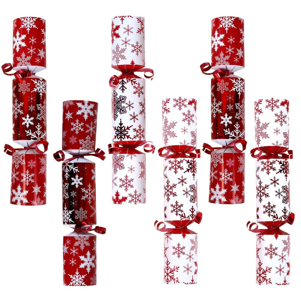 Lembrancinha de festa de Natal Iconikal No-Snap, 9 polegadas, vermelha, 6 unidades