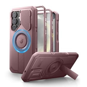 Capa Dexnor para Samsung Galaxy S25 Plus com capa de câmera rosa