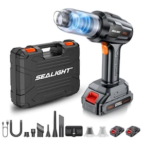 Aspirador de carro SEALIGHT portátil sem fio 18V/120W 21000Pa